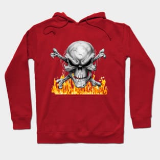 Fire skull. Hoodie